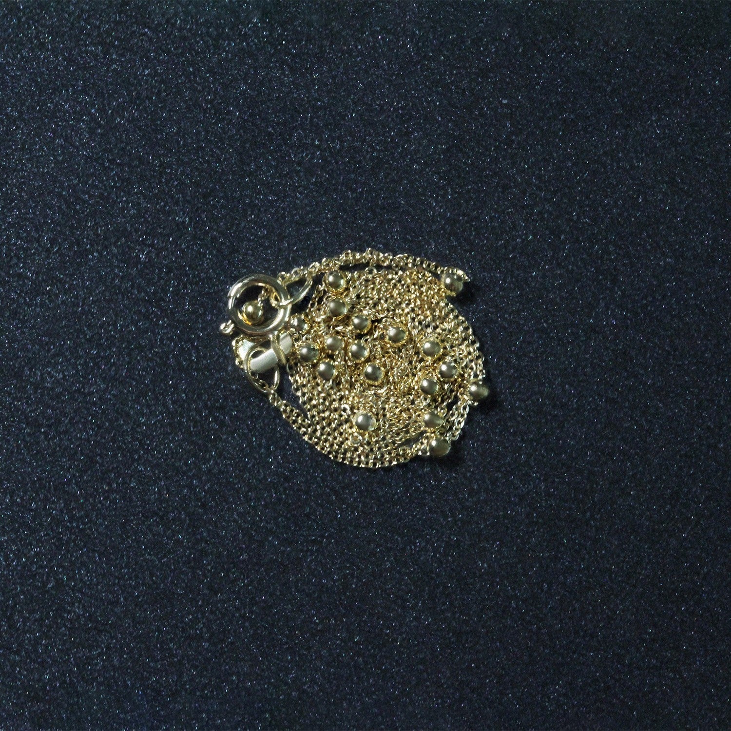 Bead Links Saturn Chain in 14k Yellow Gold (3.5mm) Bids.com