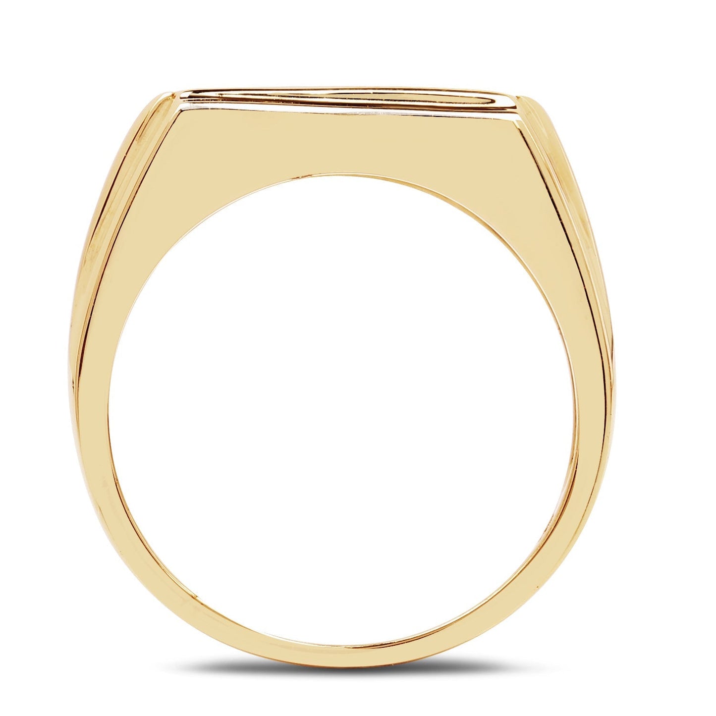 14K Yellow Gold Plated 0.25 Carat Genuine Blue Diamond .925 Sterling Silver Ring Bids.com
