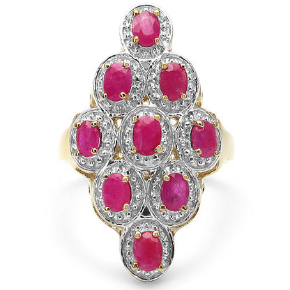 1.98 Carat Genuine Ruby .925 Sterling Silver Ring Bids.com