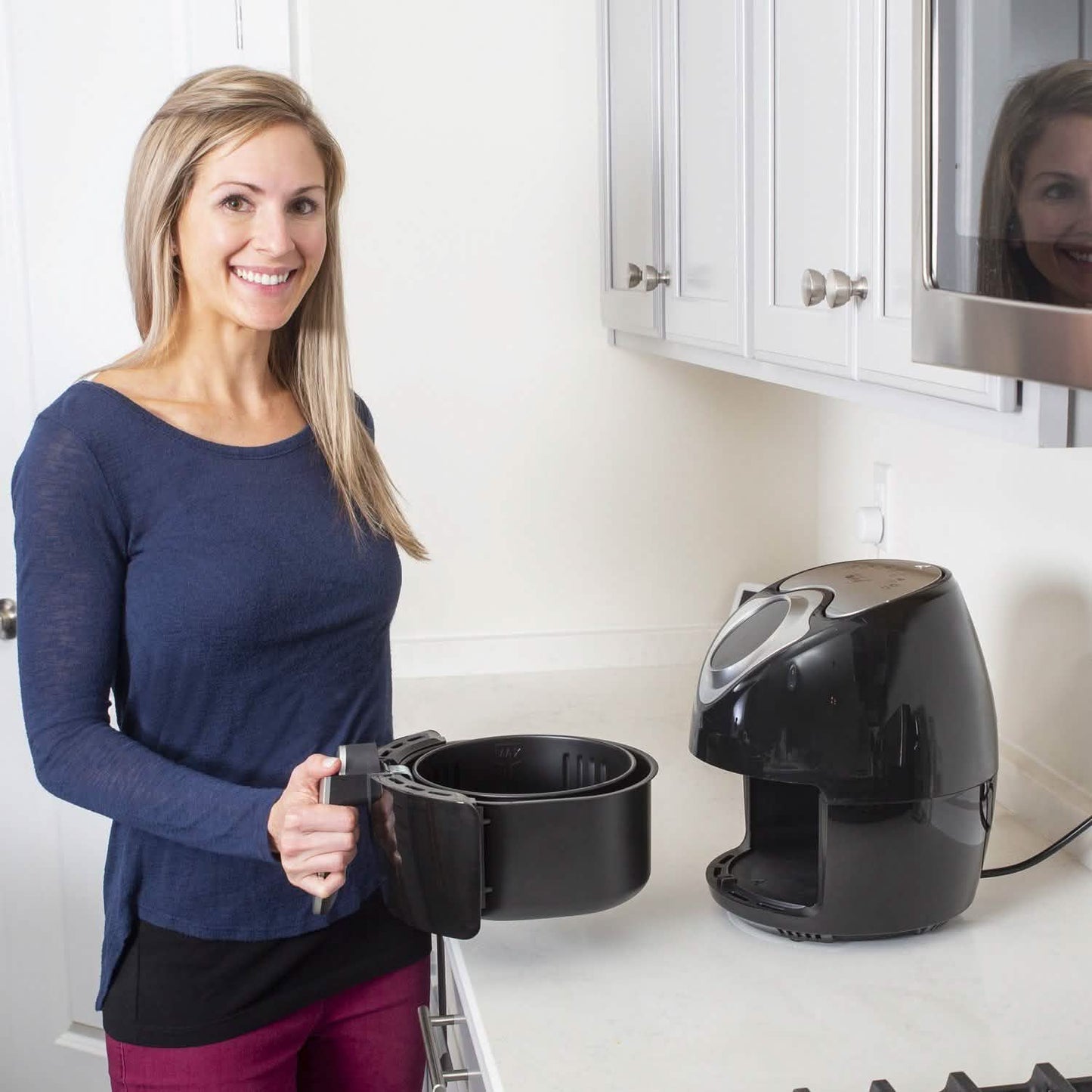 Deco Chef 3.7QT Electric Oil-Free Digital Air Fryer for Healthy Frying DailySale