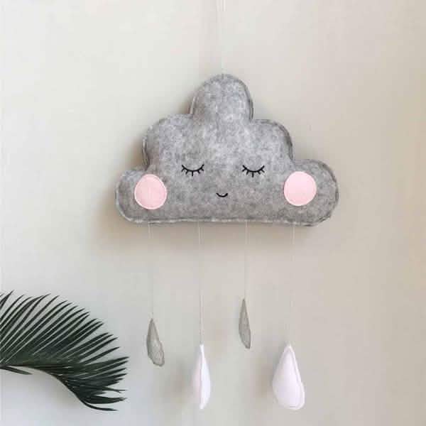Decorative Cloud Felt Raindrop Pendant DailySale