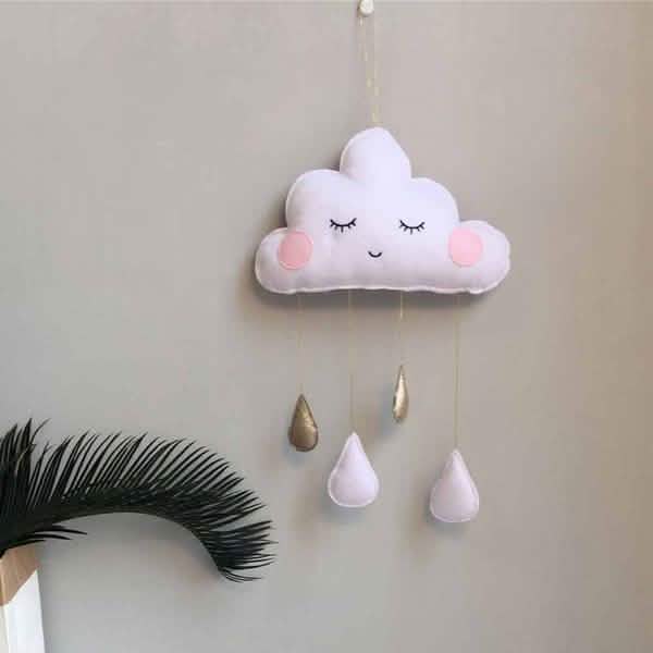 Decorative Cloud Felt Raindrop Pendant DailySale