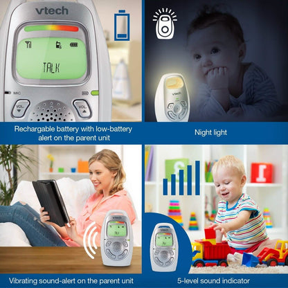 DECT 6.0 Digital Audio Baby Monitor with 2 Parent Units DailySale
