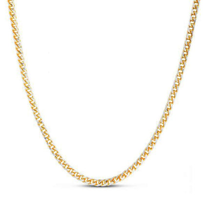 14k Yellow Gold Round Pave Franco Chain (4.00 mm) Bids.com