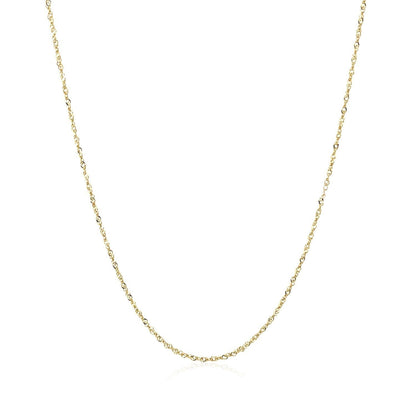 14k Yellow Gold Singapore Chain 0.8mm Bids.com