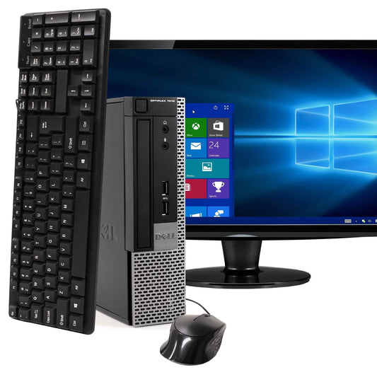 Dell OptiPlex 7010 Ultra Small Form Factor Computer PC with 22" Widescreen Screen (Refurbished) DailySale