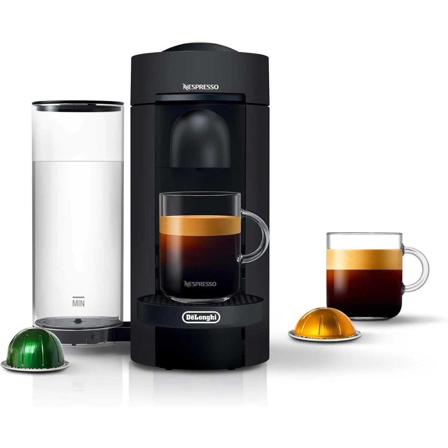 De'Longhi Nespresso VertuoPlus Coffee and Espresso Machine by De'Longhi, 38 ounces, Matte Black (Refurbished) DailySale