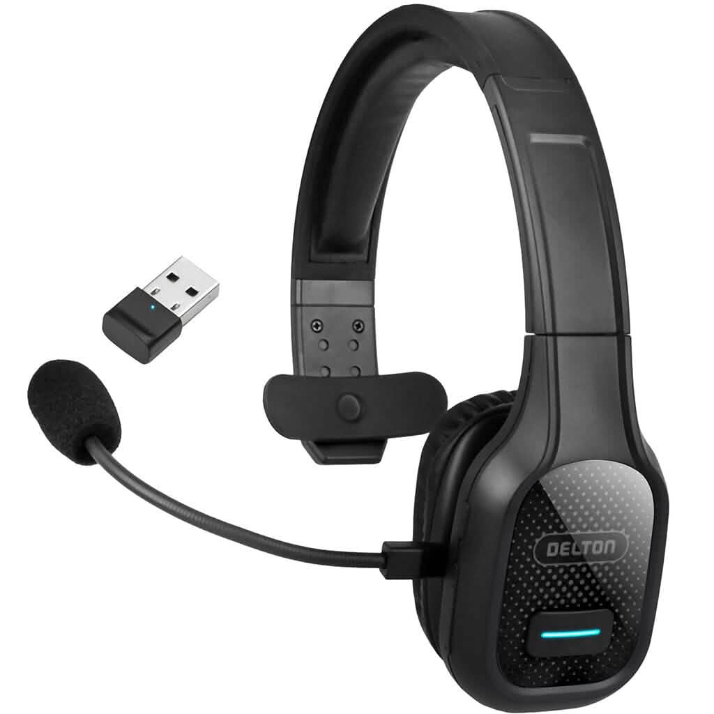 Delton 20X Wireless Computer Headset with USB Dongle Bluetooth Headphone DailySale