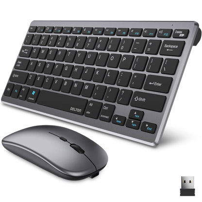 Delton N35 Wireless Keyboard and Mouse, Bluetooth Keyboard Mouse Combo Auto Pair USB Dongle DailySale