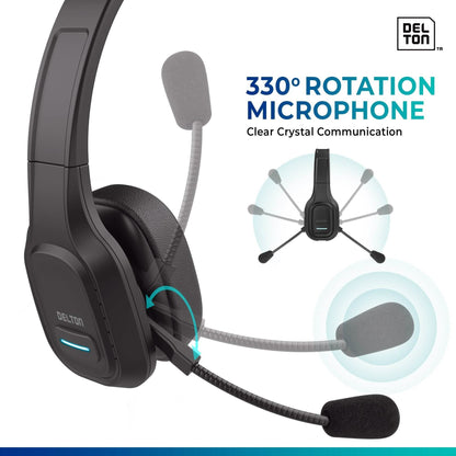 Delton Professional Wireless Computer Headset with Mic DailySale