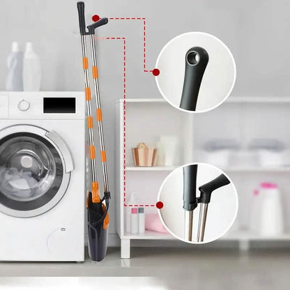 Deluxe Stand Up Broom and Dustpan Set DailySale