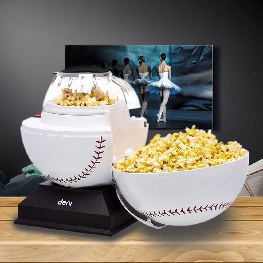 Deni Popcorn Maker Baseball Hot Air Popcorn Popper DailySale