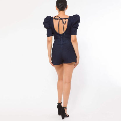 Denim Stretch Fashion Romper DailySale