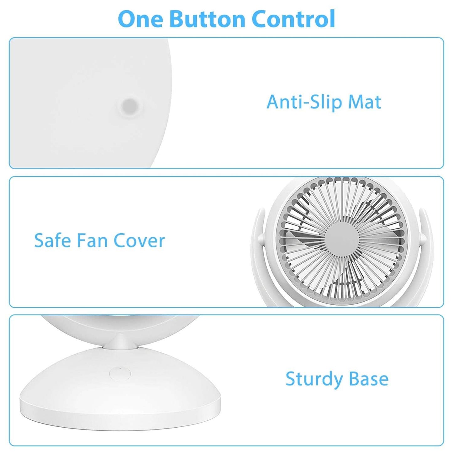 Desk Air Circulator Fan 4 Speed Adjustment DailySale