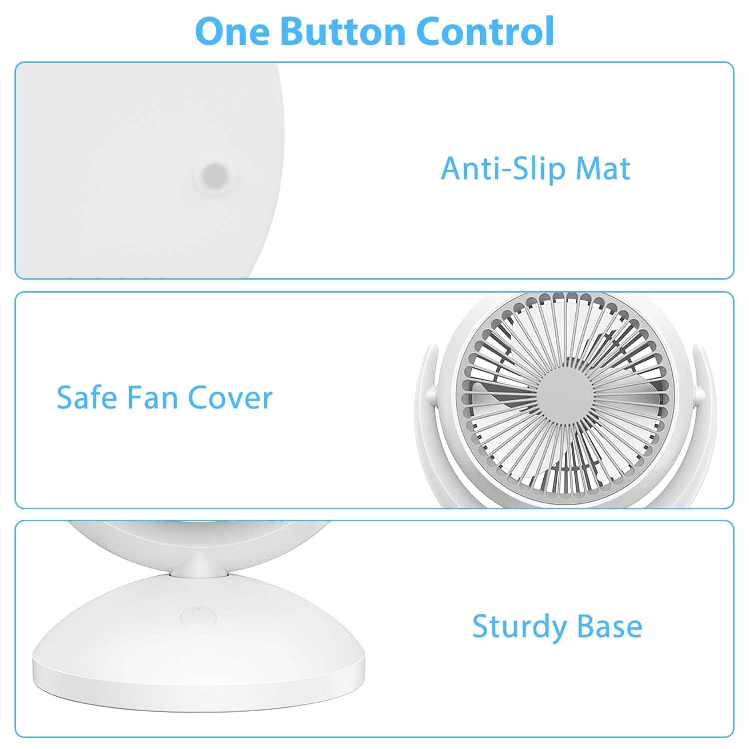 Desk Air Circulator Fan 4 Speed Adjustment DailySale