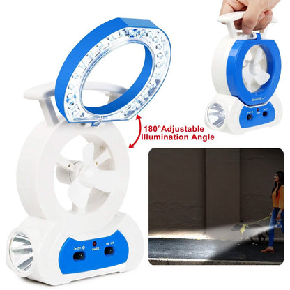 Desk Cooling Fan with 180 Degree Adjustable LED Lamp DailySale