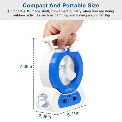 Desk Cooling Fan with 180 Degree Adjustable LED Lamp DailySale