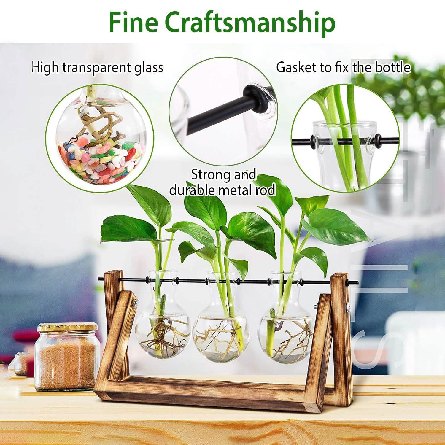 Desktop Glass Bulb Planter DailySale