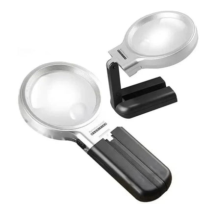 Desktop Handheld Magnifier Two-way Magnifying Mirror Foldable DailySale