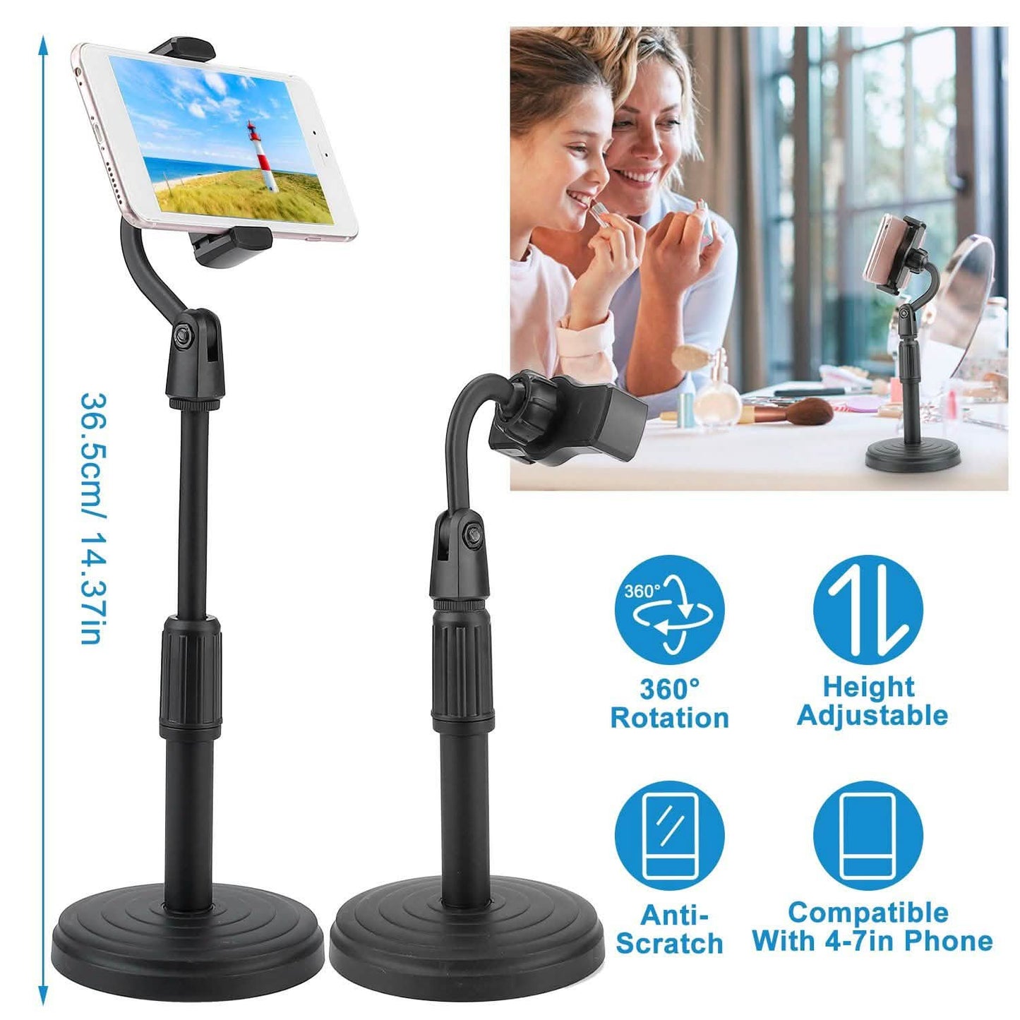 Desktop Phone Stand with Adjustable Angle Height DailySale