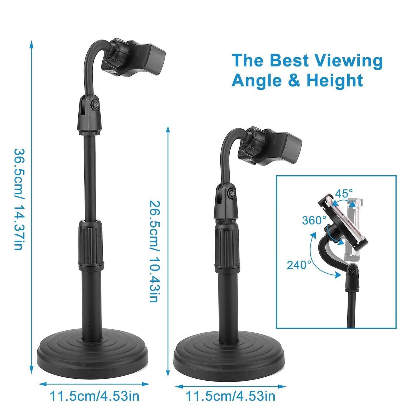 Desktop Phone Stand with Adjustable Angle Height DailySale