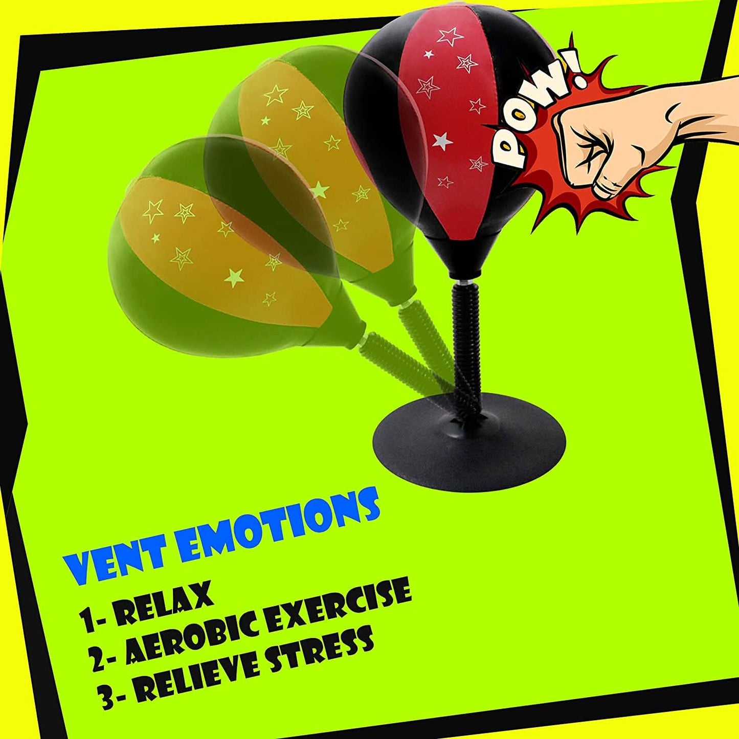 Desktop Punching Sports Ball with Stand and Pump DailySale