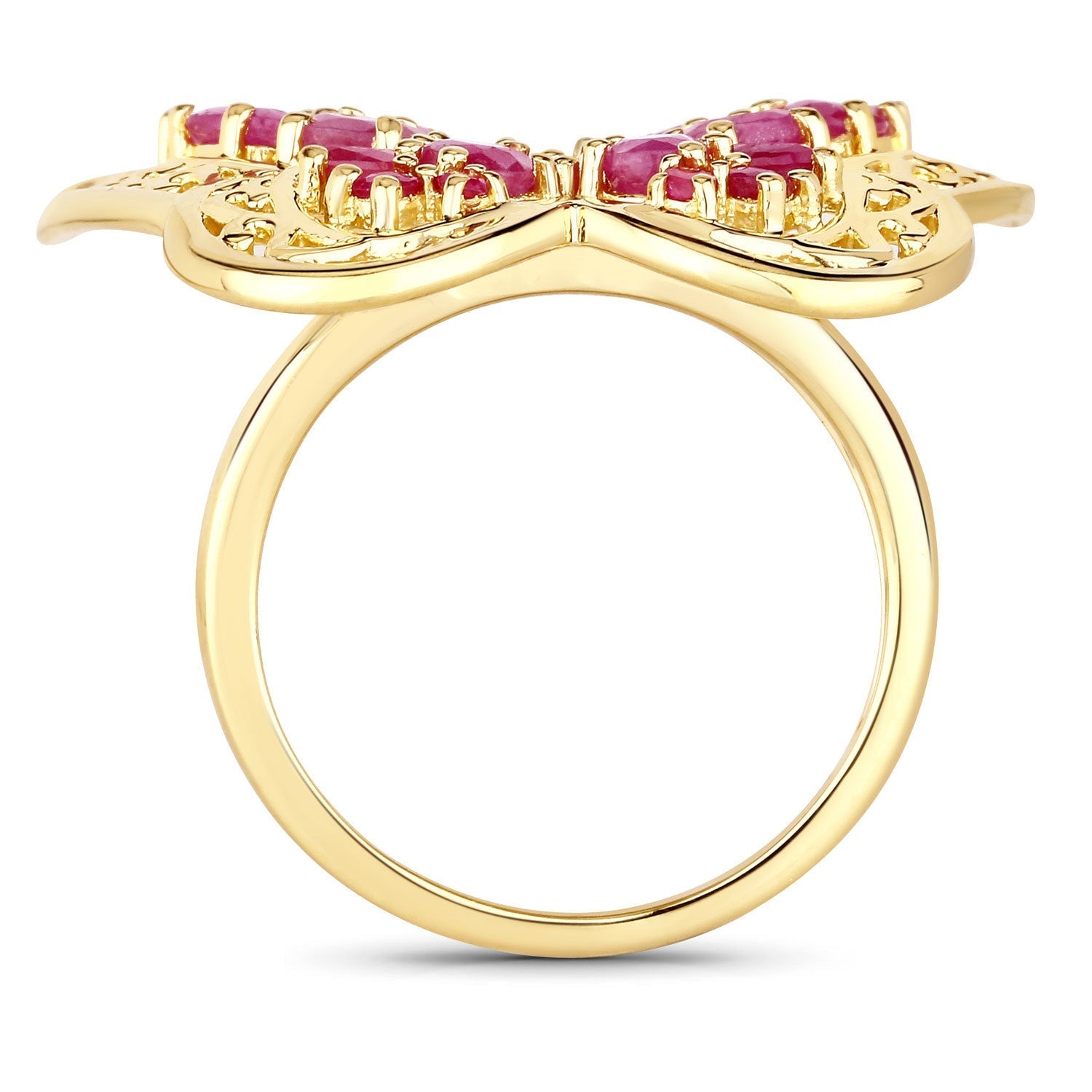 3.08 Carat Genuine Ruby .925 Sterling Silver Ring Bids.com