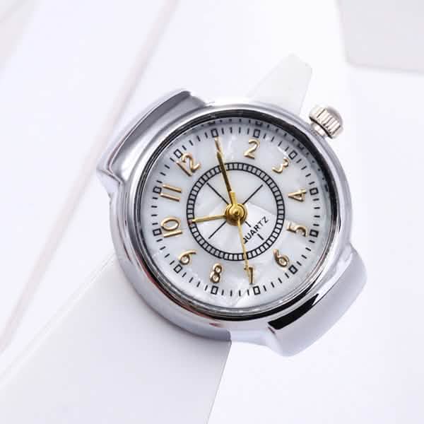 Dial Quartz Watch Creative Steel Cool Elastic Quartz Finger Ring Watch DailySale