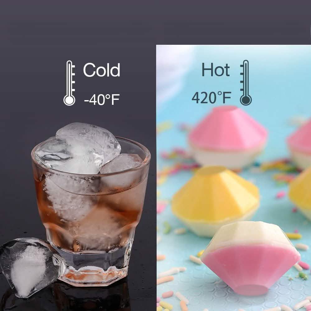 Diamond Flexible Silicone Ice Cube Mold Tray DailySale