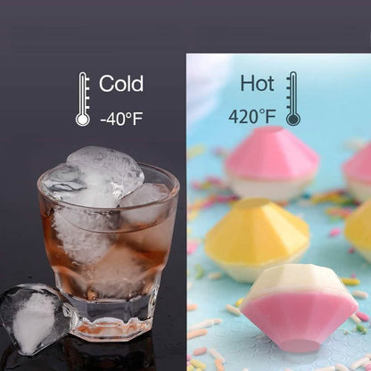Diamond Flexible Silicone Ice Cube Mold Tray DailySale