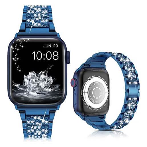 Diamond Rhinestone Stainless Steel Metal Wristband Strap DailySale