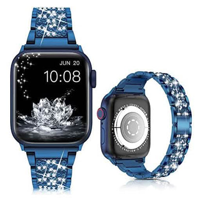 Diamond Rhinestone Stainless Steel Metal Wristband Strap DailySale