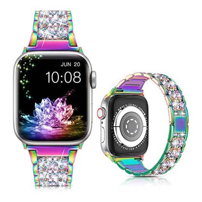Diamond Rhinestone Stainless Steel Metal Wristband Strap DailySale