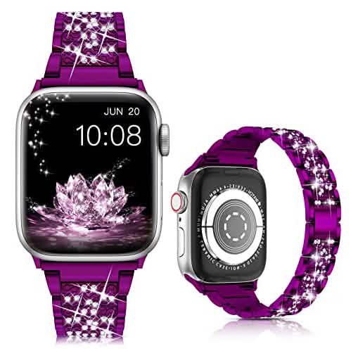 Diamond Rhinestone Stainless Steel Metal Wristband Strap DailySale