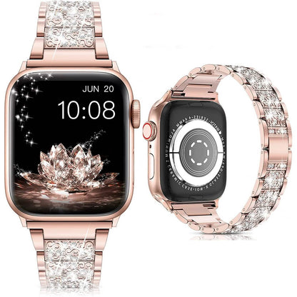Diamond Rhinestone Stainless Steel Metal Wristband Strap DailySale