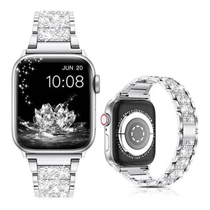 Diamond Rhinestone Stainless Steel Metal Wristband Strap DailySale