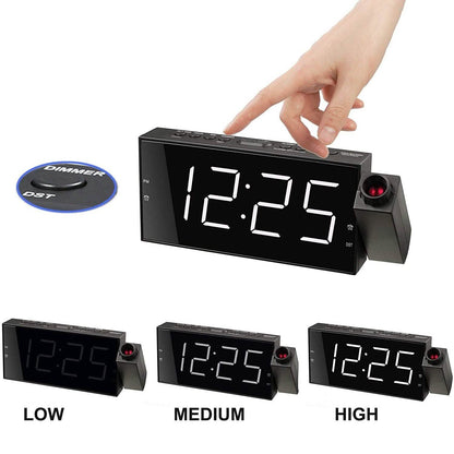 Digital Alarm Clock with Projection DailySale