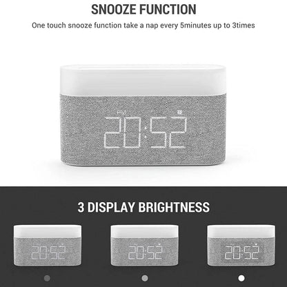 Digital Alarm Clock with Wireless Charging DailySale