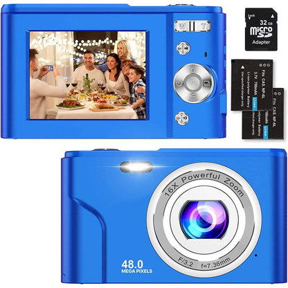 Digital Baby Camera 1080P 48MP with 32GB SD Card DailySale