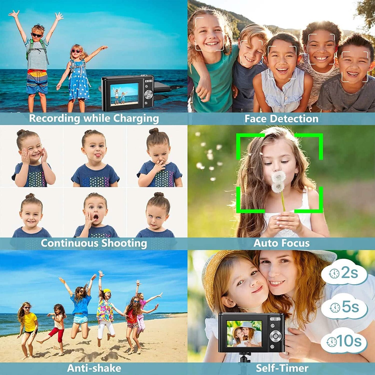 Digital Baby Camera 1080P 48MP with 32GB SD Card DailySale
