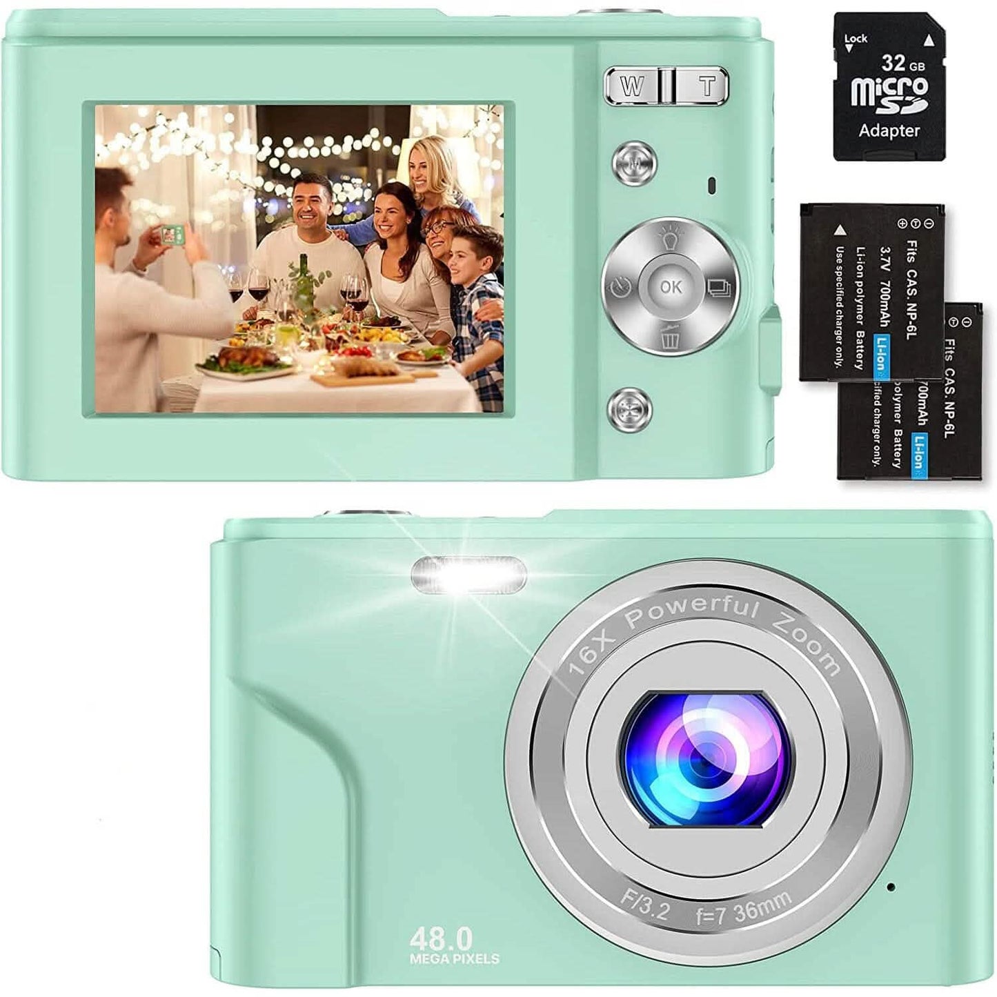Digital Baby Camera 1080P 48MP with 32GB SD Card DailySale
