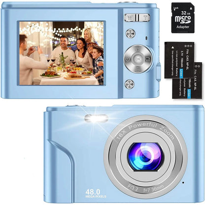 Digital Baby Camera 1080P 48MP with 32GB SD Card DailySale