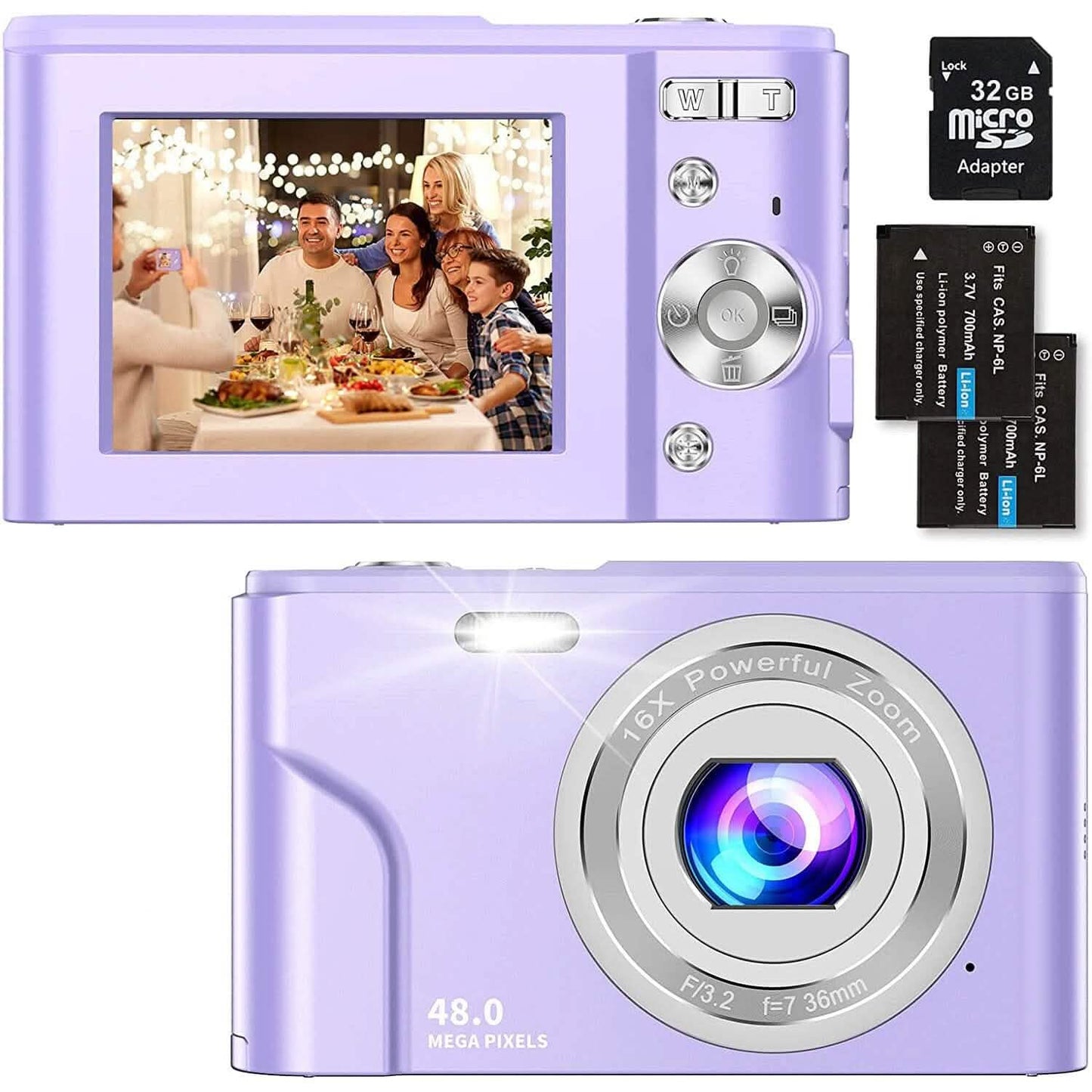 Digital Baby Camera 1080P 48MP with 32GB SD Card DailySale