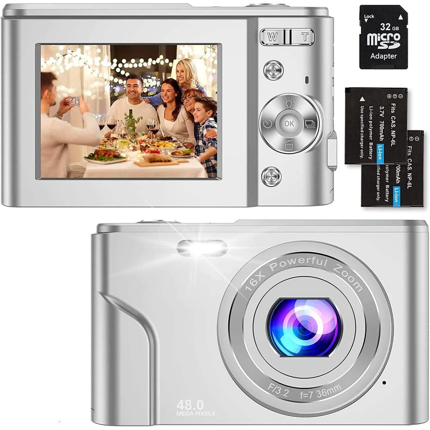 Digital Baby Camera 1080P 48MP with 32GB SD Card DailySale