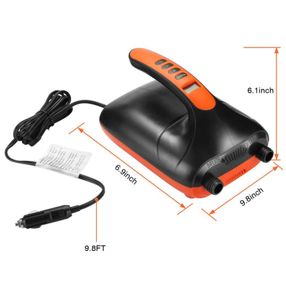 Digital Electric Air Pump Intelligent Dual Stage & Auto-Off Function for Paddle Boards Inflatable Boat Kayaks DailySale