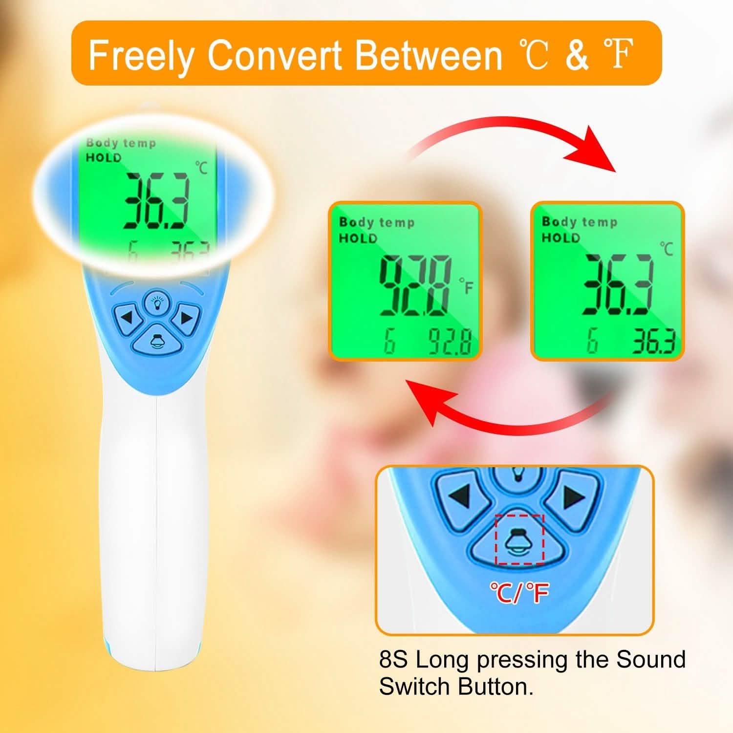 Digital Infrared Non-Contact Thermometer DailySale