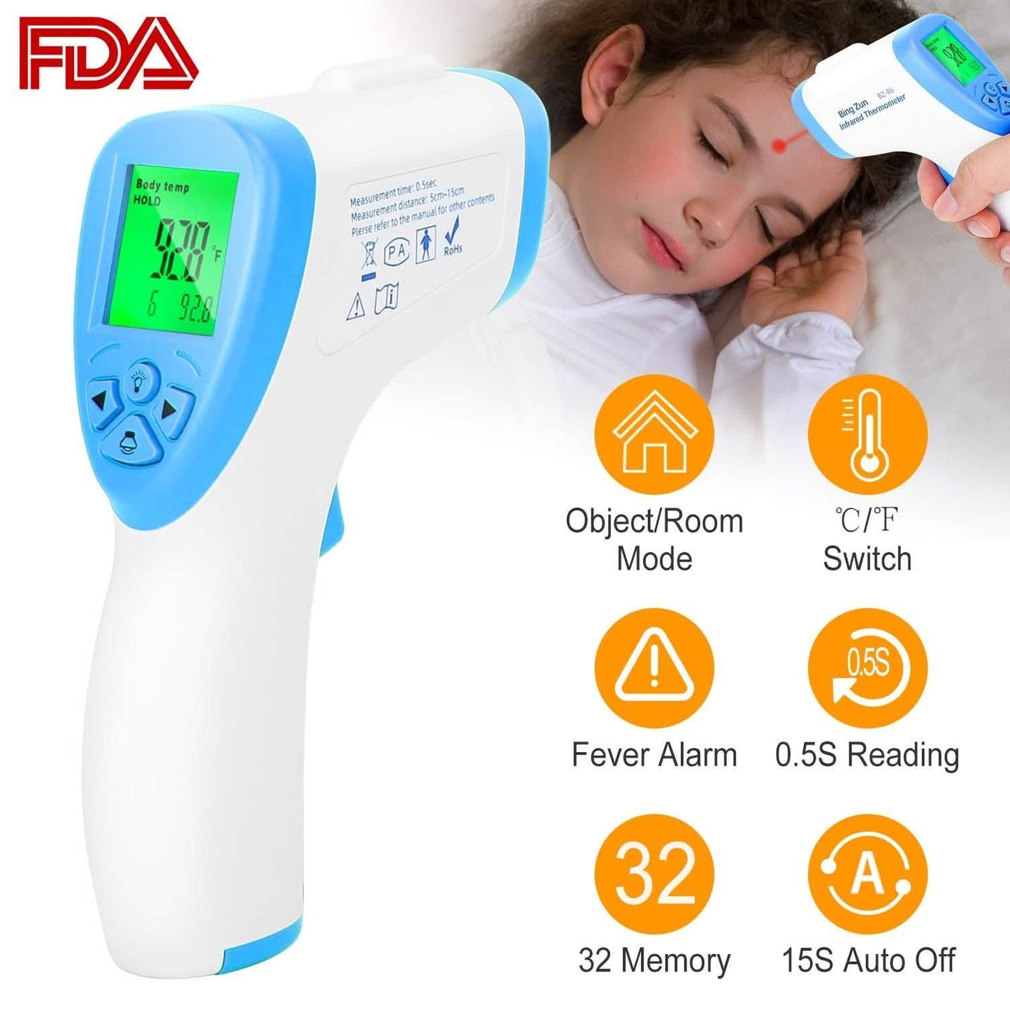 Digital Infrared Non-Contact Thermometer DailySale