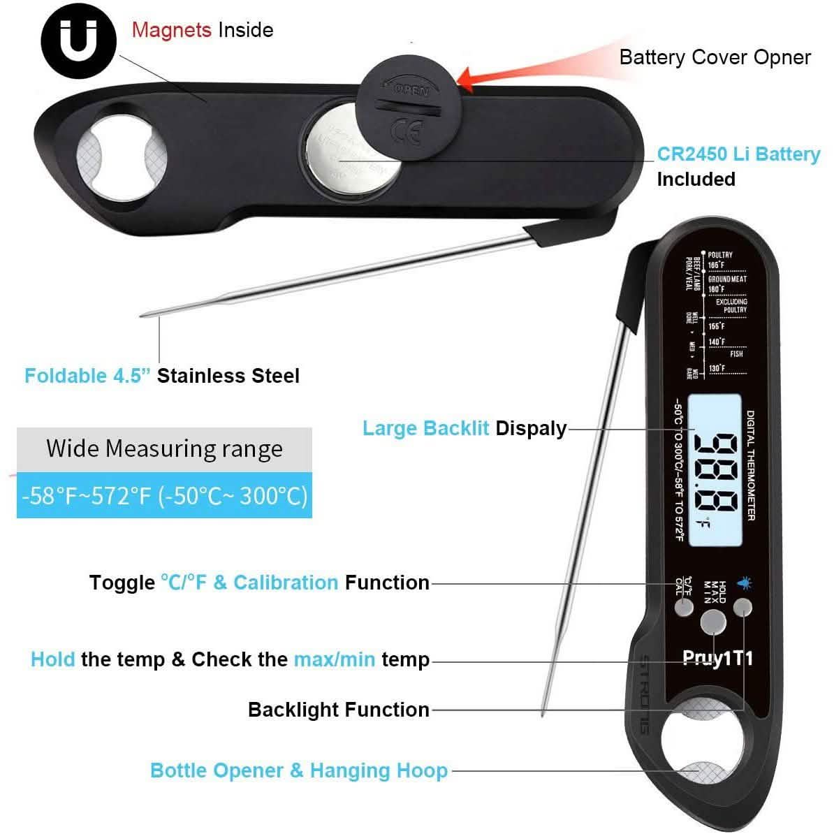 Digital Instant Read Meat Thermometer DailySale