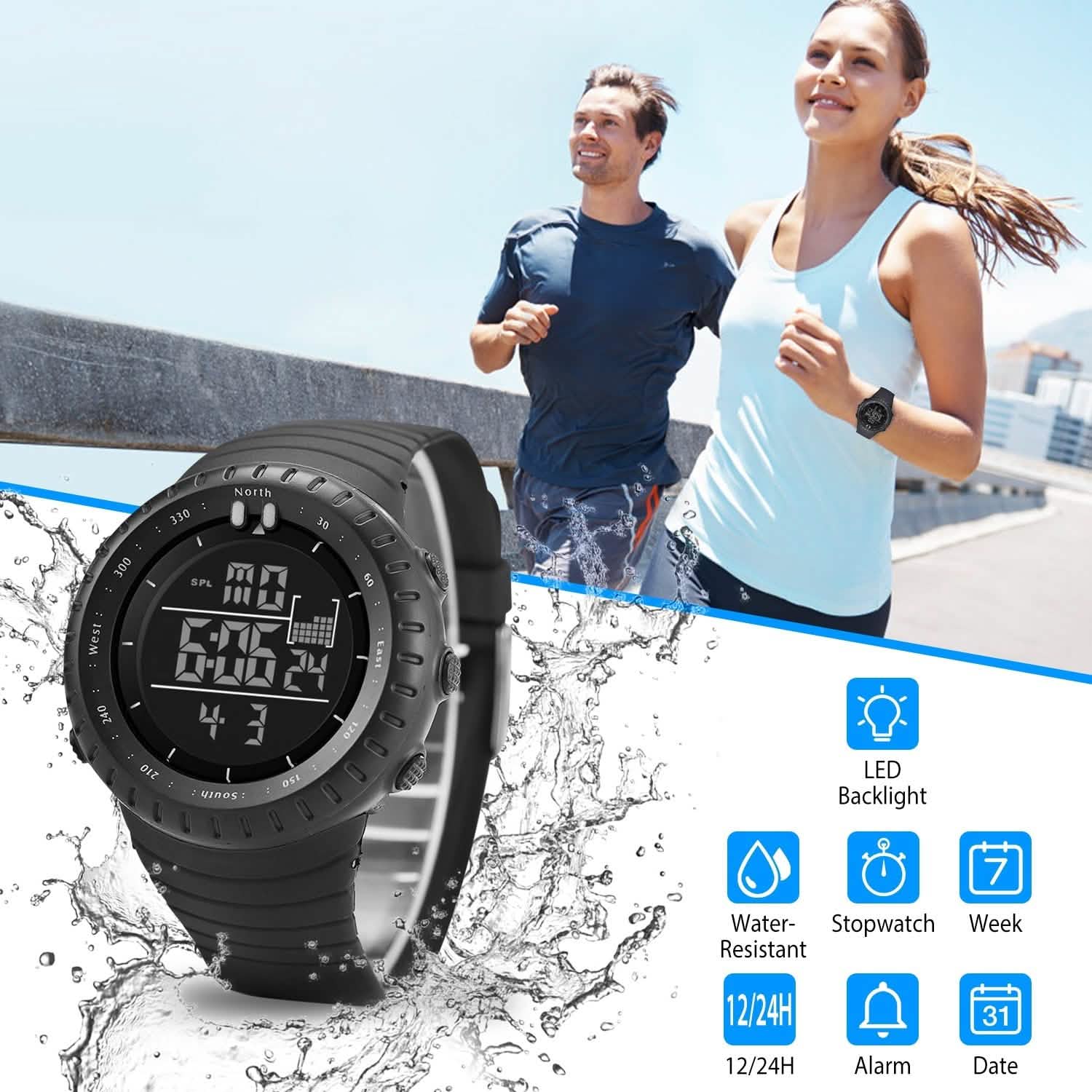 Digital Men's Sports Military Tactical Wrist Watch DailySale