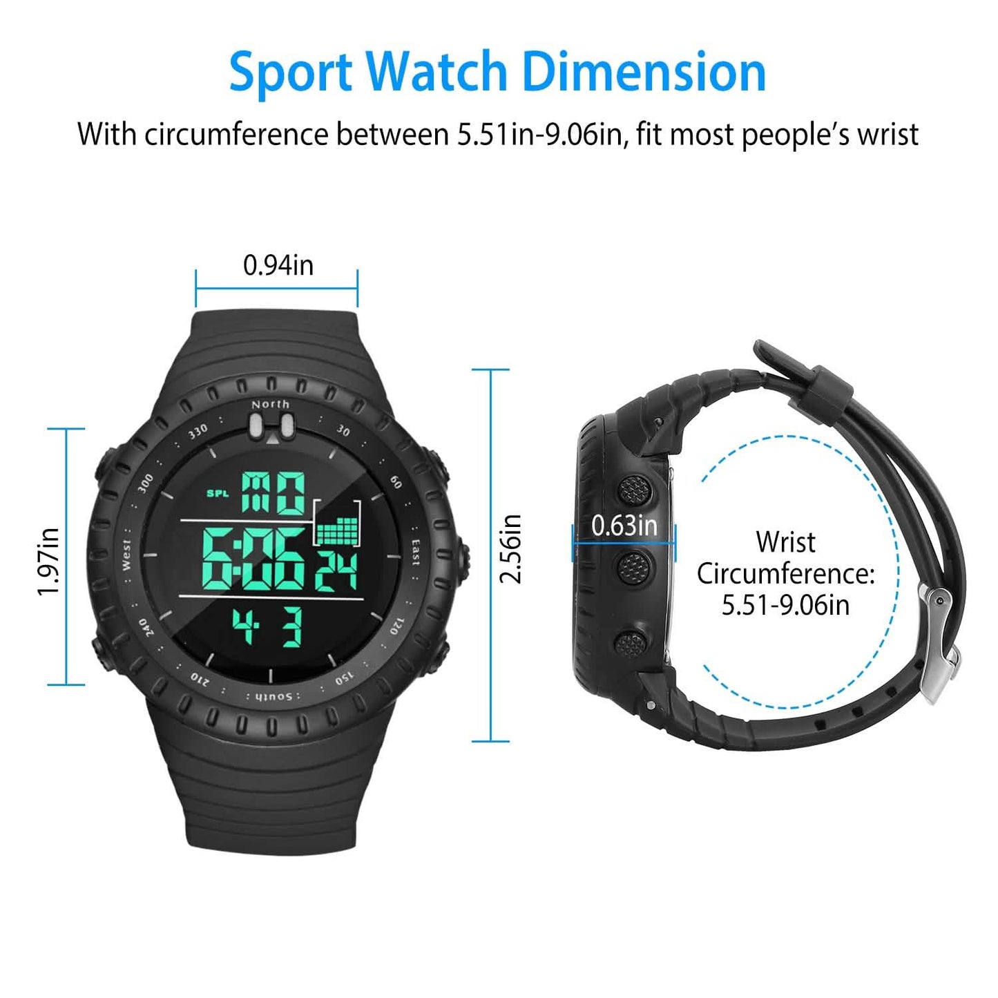 Digital Men's Sports Military Tactical Wrist Watch DailySale